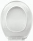 WC  -  Abattant double MONACO Thermoplastique Blanc réf. 48710117