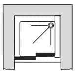 Paroi douche et bain  -  Paroi de douche Alterna Concerto accès de face coulissant 2 vantaux 110 x 110 cm profilé argent brillant verre transparent
