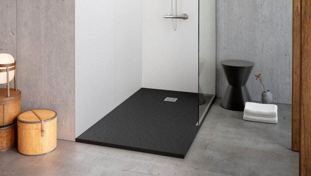 Receveur de douche  -  Receveur Alterna Daily'O 120 x 80 cm ardoise anthracite ALTERNA