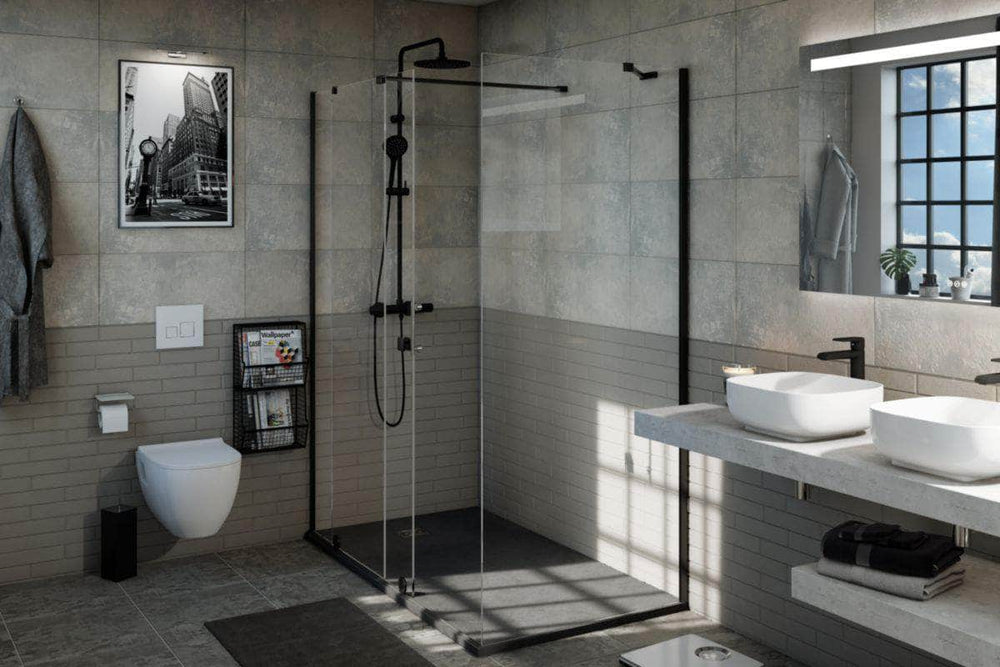 Receveur de douche  -  Receveur Alterna Daily'O 140 x 80 cm béton anthracite ALTERNA (déclassé)