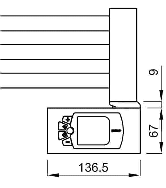 Seche-serviette  -  Boitier électrique sèche-serviettes Class Alterna 700 watts blanc