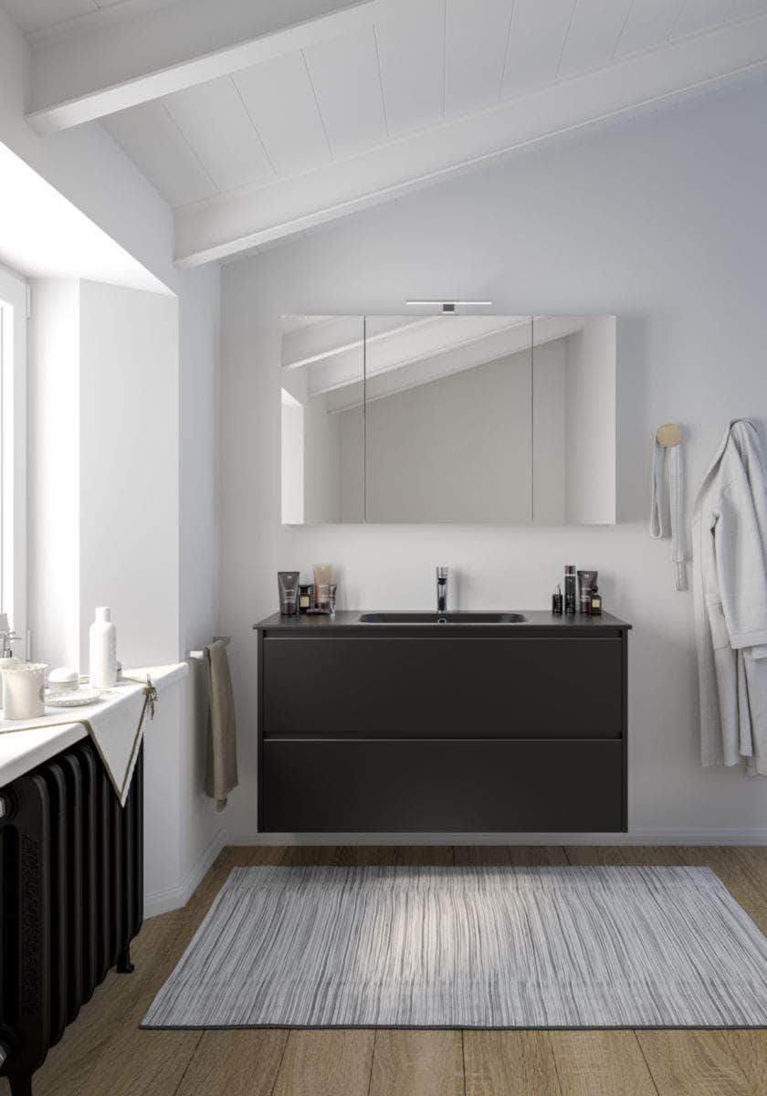 Divers sanitaires  -  Coté décor pour armoire de toilette Alterna All Day blanc