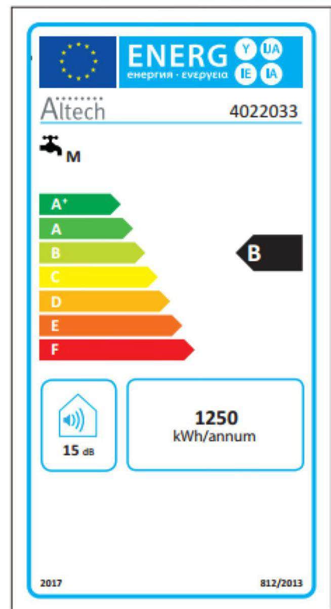 Chaudière & Chauffe-Eau  -  Chauffe-eau électrique plat ALTECH 80 litres ALTECH (déclassé)