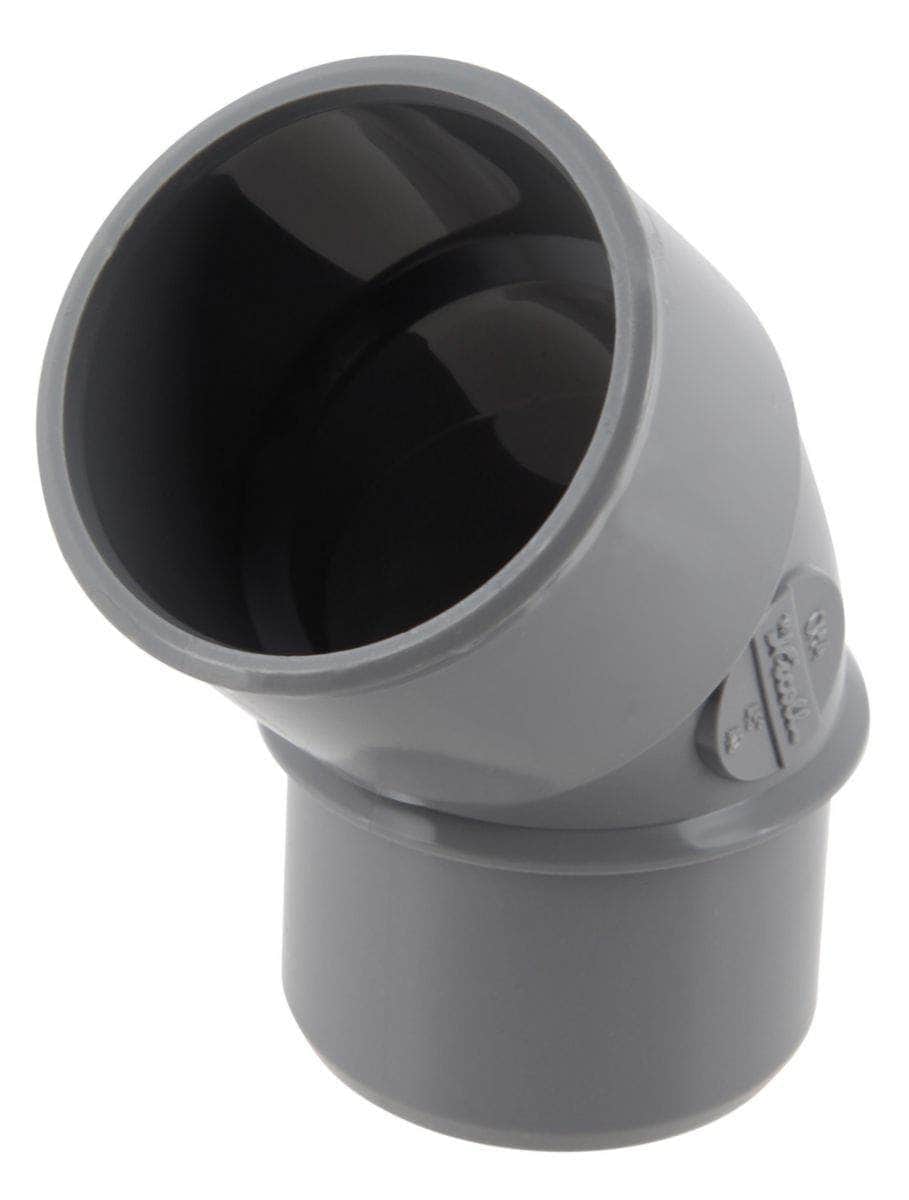Divers sanitaires  -  Coude mâle femelle 45° diamètre 40mm CH4 NICOLL