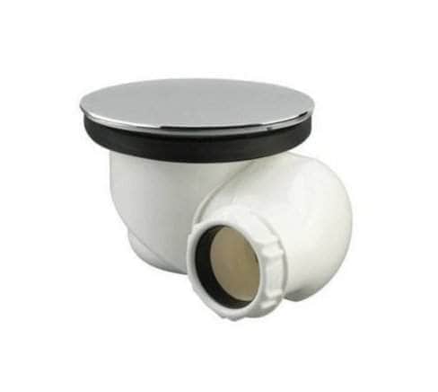 Receveur de douche  -  Bonde pour receveur D90mm avec enjoliveur, sortie orientable, capot ABS, chromé Réf R6102AA
