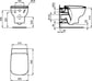 WC  -  Pack cuvette WC suspendue KHEOPS aquablade avec abattant FDC Réf. P098901