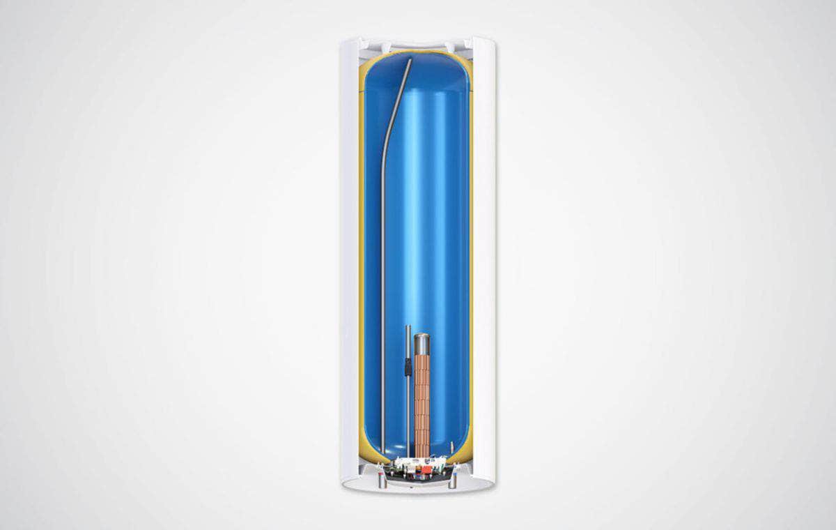 Univers chauffage  -  Chauffe-eau électrique Zénéo ACI Hybride vertical sur socle 200L monophasé ref 154317 Atlantic Electrique