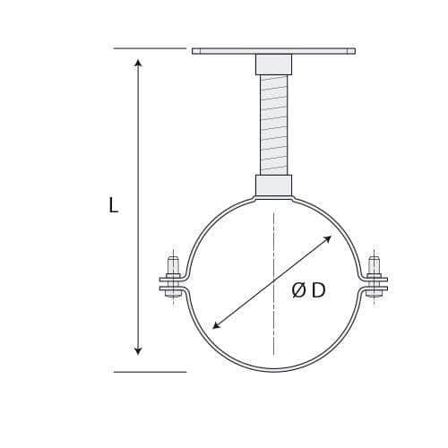 Divers sanitaires  -  Support de conduit DUALIS FLEXCONDENS pour chaudières gaz ou fioul C3,B23 ou B23P diamètre _80 Réf. 27080756/0 POUJOULAT