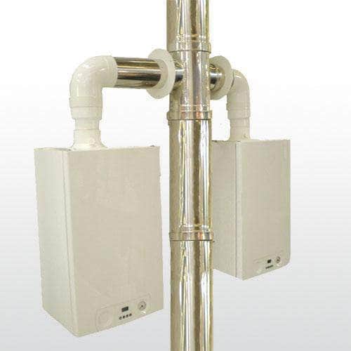 Divers sanitaires  -  Elément droit longueur 45 cm diamètre 130 mm Multi+ intérieur non peint Réf. 17130404/9999