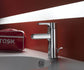 Robinet et colonne  -  Mitigeur de lavabo SINGULIER monotrou avec vidage chromé réf. E10860-CP JACOB DELAFON