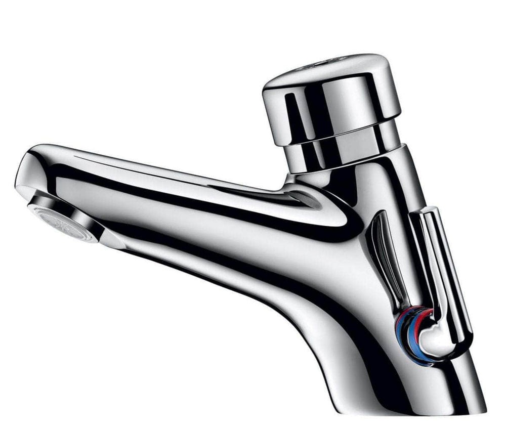 Robinet et colonne  -  Mitigeur Lavabo Temporisé Delabie 700100 Tempomix 2 Sans Robinets D'Arrêt, Manette Standard