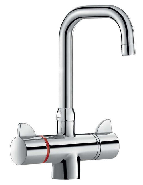 Mitigeur de lavabo col de cygne orientable réf. H9726 DELABIE