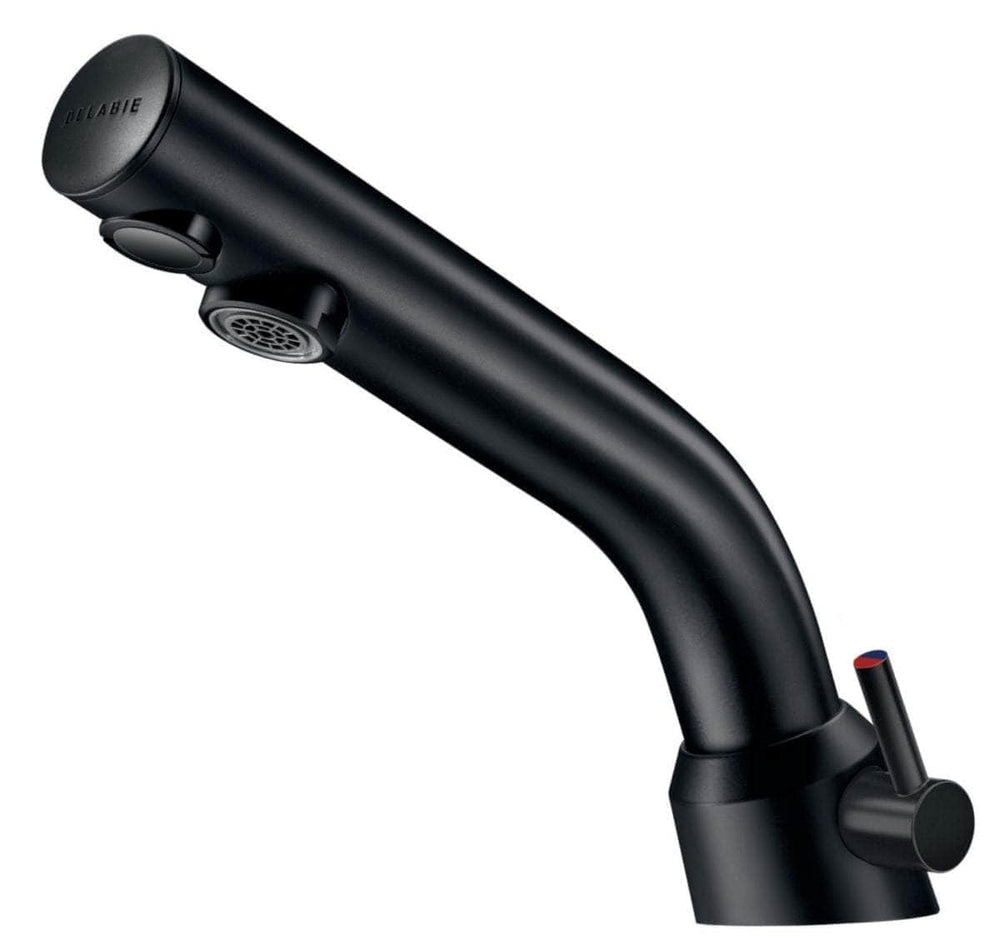 Robinet et colonne  -  Mitigeur lavabo BINOPTIC MIX électonique M3/8" H. 110 mm secteur 230/12V noir mat Réf. 378MCHB DELABIE