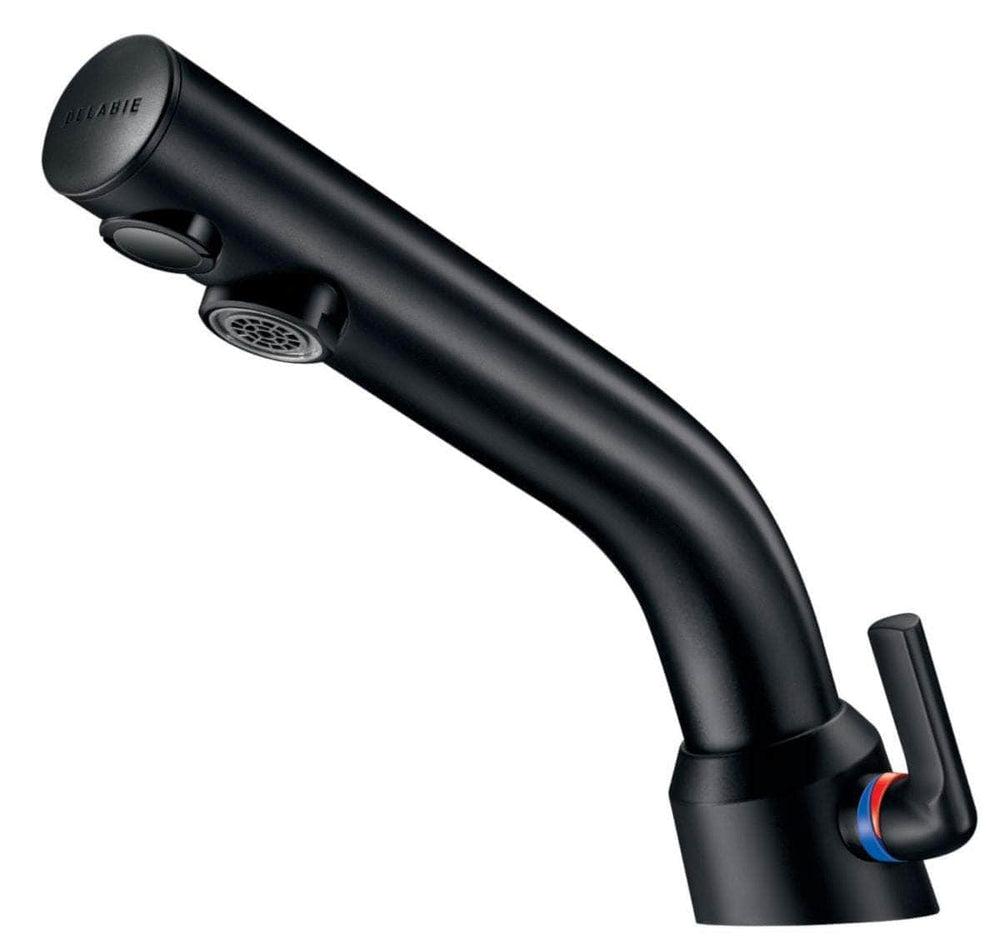 Robinet et colonne  -  Mitigeur lavabo BINOPTIC MIX électonique M3/8" H. 110 mm secteur 230/12V noir mat Réf. 378MCHB DELABIE