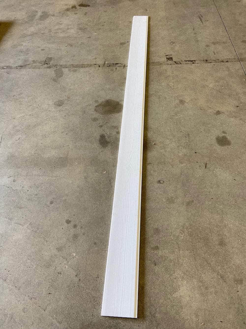 Lambris  -  Lambris peint en blanc bois brut - 13x135 - L=2,53m