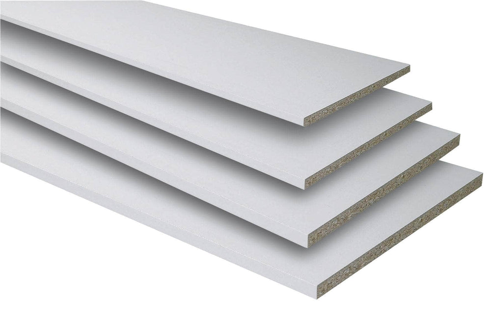 Tablette aggloméré  -  Tablette Bois Aggloméré Mélaminé Blanc - 2500 x 600 x 18mm