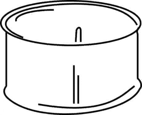 Divers sanitaires  -  Manchette galvanisée pour tuyau aluminié diamètre 139 mm réf. 147139