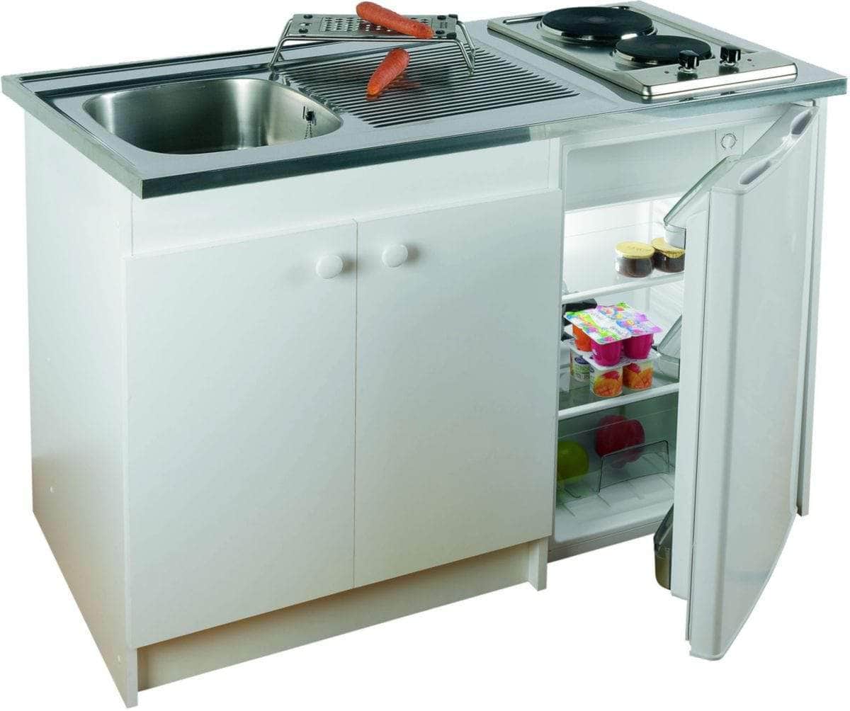 Meuble sanitaires  -  Meuble kitchenette CONFORT 600 1 porte Blanc - FRANKE