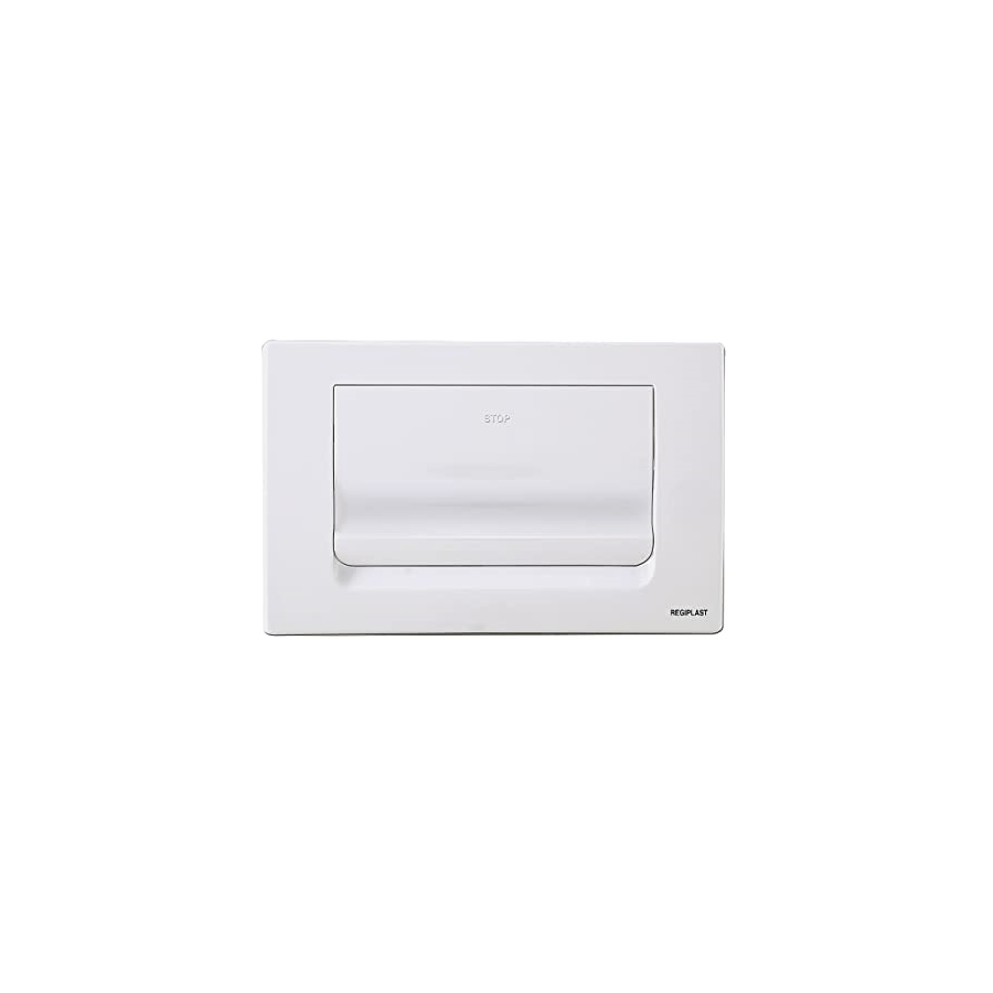 WC  -  Plaque de commande Blanche pour CESAME simple débit REGIPLAST