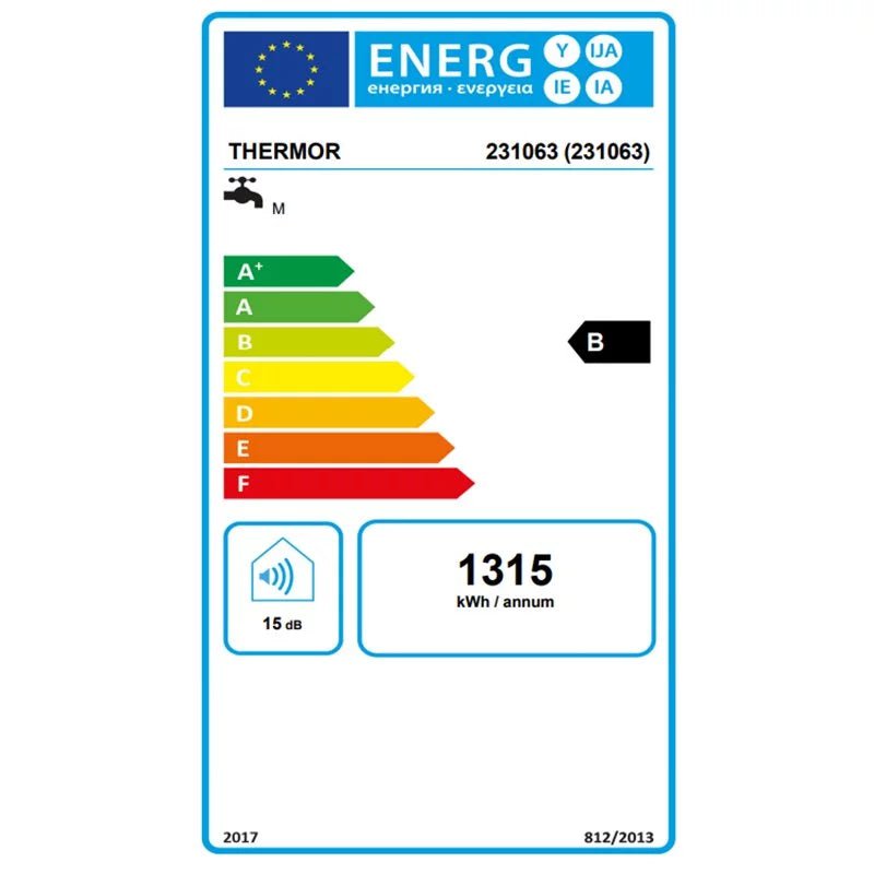Chaudière & Chauffe-Eau  -  Chauffe-eau électrique MALICIO 3 plat 040L blanc multiposition Réf 231063 THERMOR (déclassé)