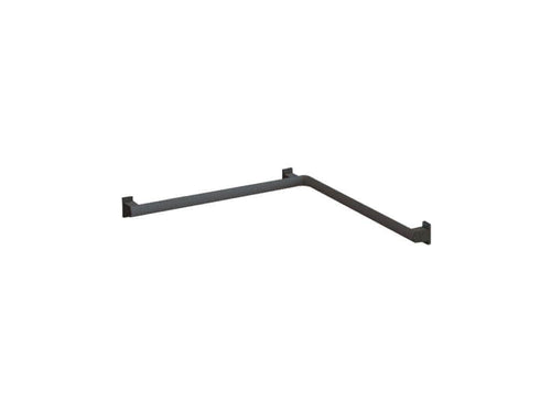 Douche  -  Barre d'angle 2 murs ARSIS en aluminium époxy anthracite Réf.049731 PELLET