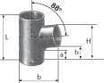 Divers sanitaires  -  Embranchement Culotte simple SMU Plus à 88° en fonte diamètre nominal 100-100mm Réf. 155378 PAM