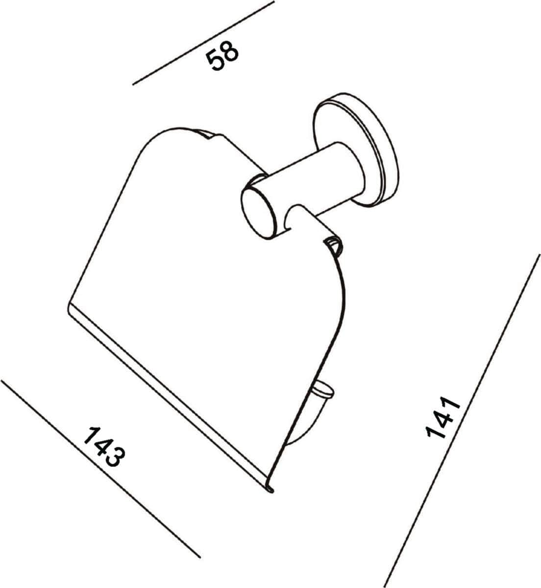 Porte-papier rouleau Alterna Rondo avec couvercle – Articonnex
