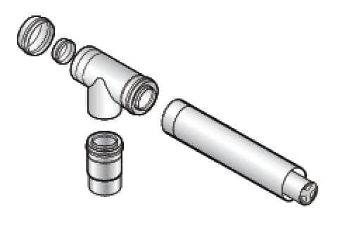 Divers sanitaires  -  Kit ventouse horizontal PPS 110 / 150 mm colis DY881 réf. 100011364