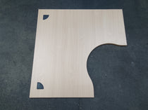 Plan de travail aggloméré décor hetre - 1300 x 1300 x 28 mm
