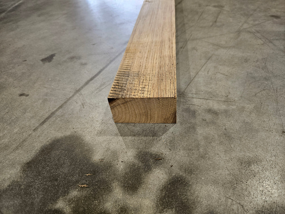 Chevron chêne / chataîgner bois massif - 45 x 85 - L=2.4m (raboté 4 faces)