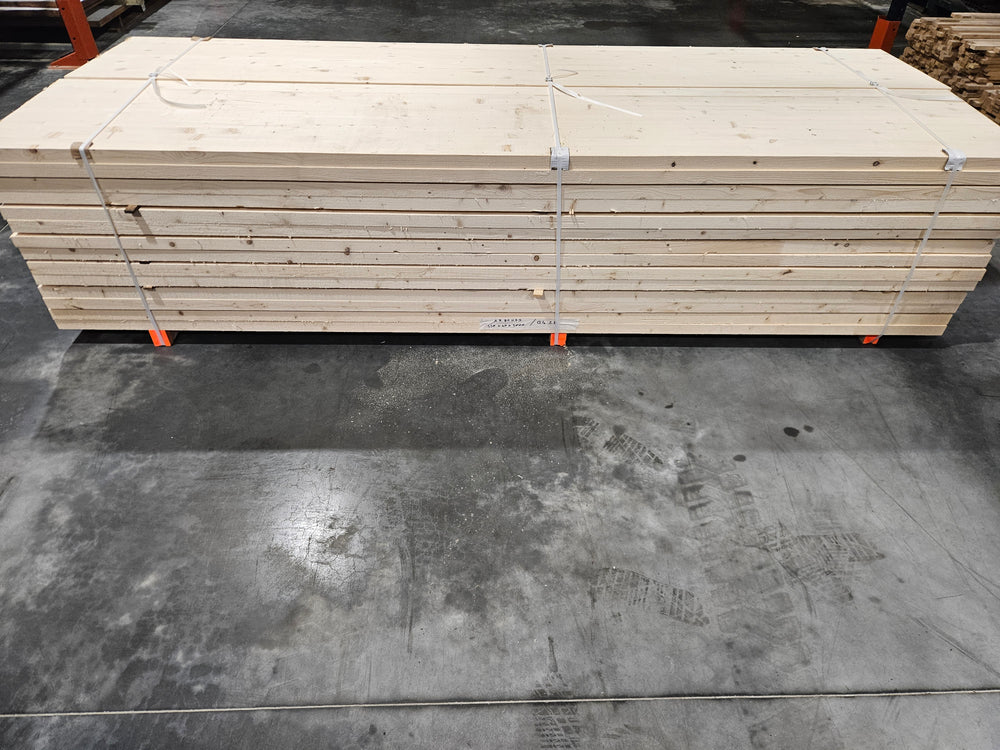 Plan de travail epicéa lamellé collé - 2500 x 550 x 40 mm (brut de sciage)