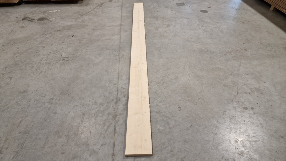 Planche epicéa lamellé collé - 22 x 200 - L=3.5m (brut de sciage)