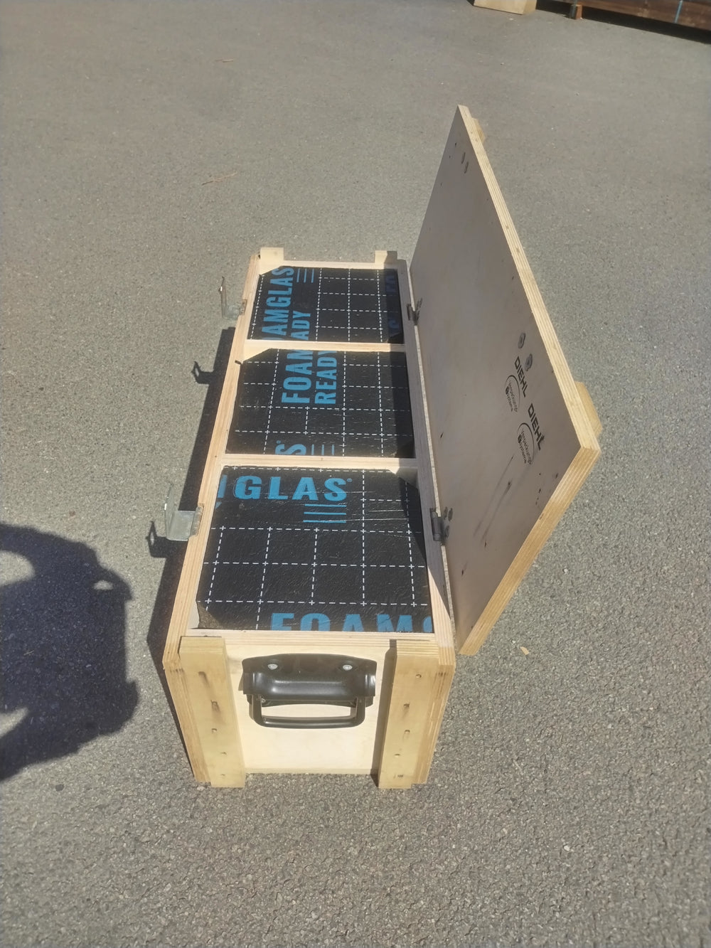 Caisse de transport contreplaqué  - 835 x 280 x 325 mm