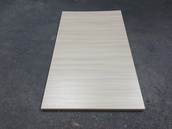 Plan de travail aggloméré décor chêne perche - 1335 x 800 x 40 mm un bord courbé