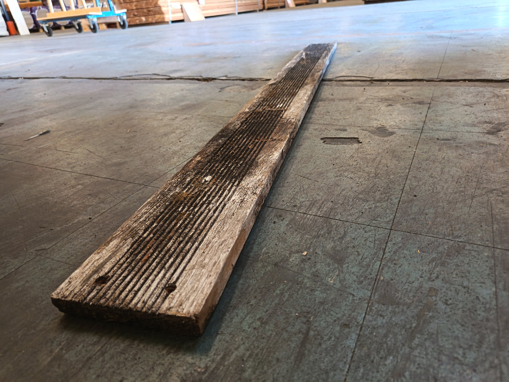 Lame de terrasse bois massif - 21 x 120 - L=1.5m (noirci)