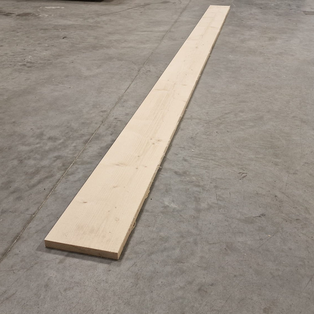 Planche epicéa lamellé collé - 22 x 150 - L=3.5m (brut de sciage)