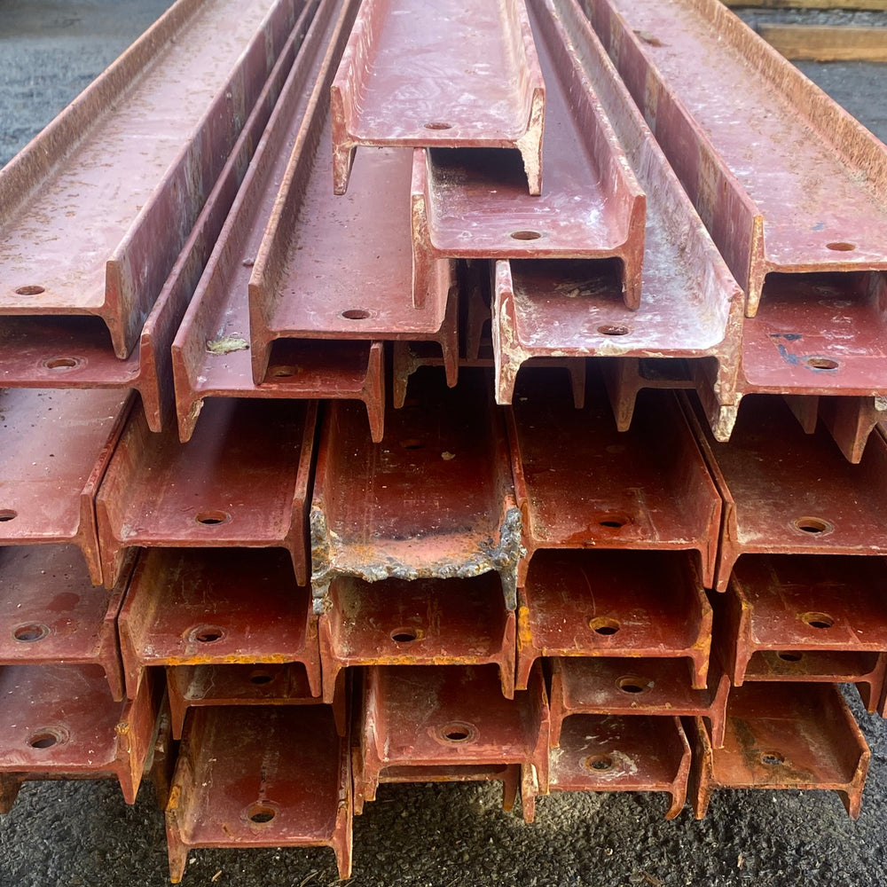 Profilé IPN acier rouge - 100 x 50 x 4 mm - L=5m