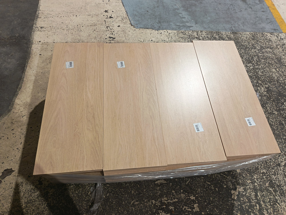 Tablette chêne clair aggloméré - 800 x 300 x 18 mm