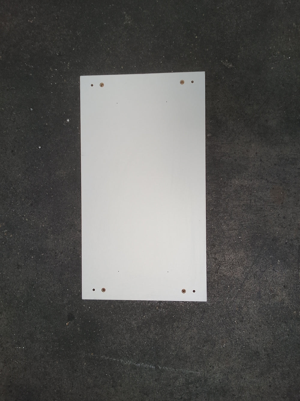 Tablette aggloméré blanc - 720 x 400 x 60 mm (bord arrondi)