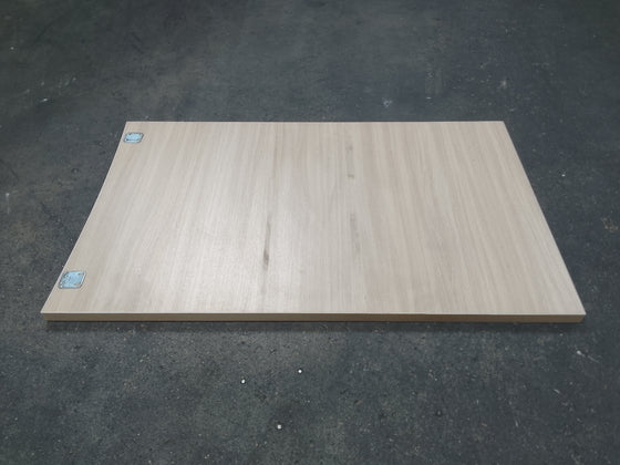 Plan de travail aggloméré décor chêne perche - 1335 x 800 x 40 mm un bord courbé