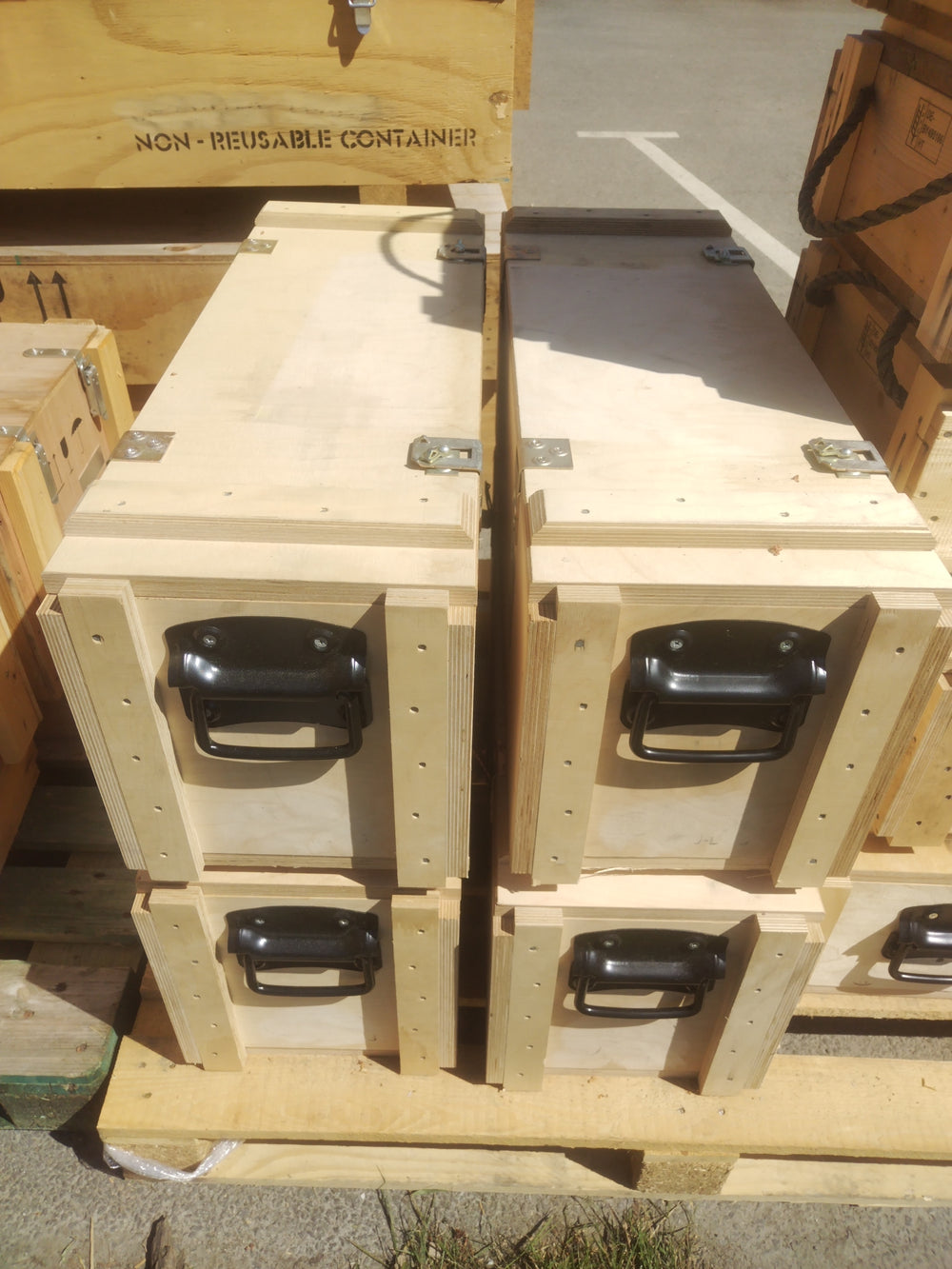 Caisse de transport contreplaqué  - 835 x 280 x 325 mm