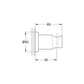 Robinet et colonne  -  Support mural pour douchette Rainshower Supersteel 27074DC0