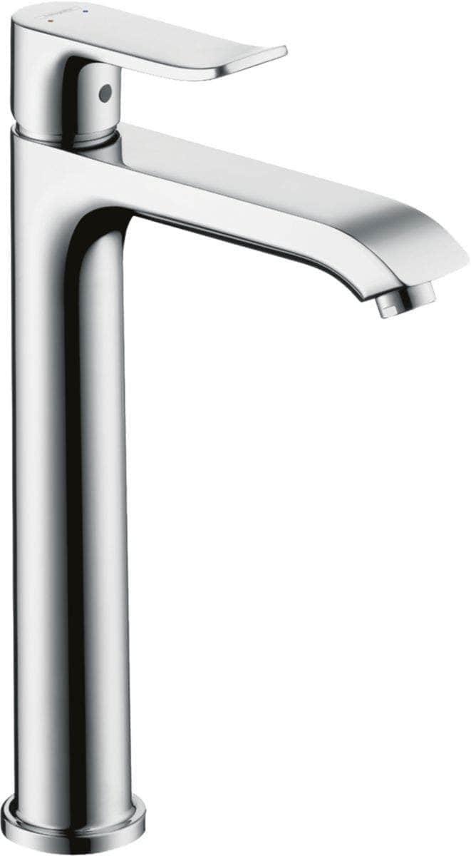 Robinet et colonne  -  Mitigeur surélevé 200 mm METRIS E2 pour vasque libre, chromé réf. 31183000 HANSGROHE