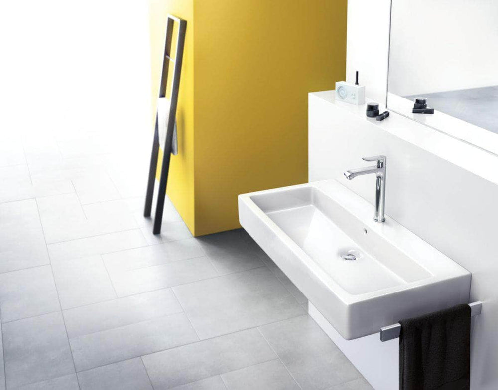 Robinet et colonne  -  Mitigeur surélevé 200 mm METRIS E2 pour vasque libre, chromé réf. 31183000 HANSGROHE