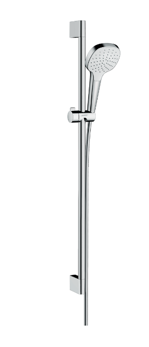 Robinet et colonne  -  Set De Douche Hansgrohe Croma Select E Blanc/Chrome 1 Jet/Ecosmart/U' 900Mm 26595400