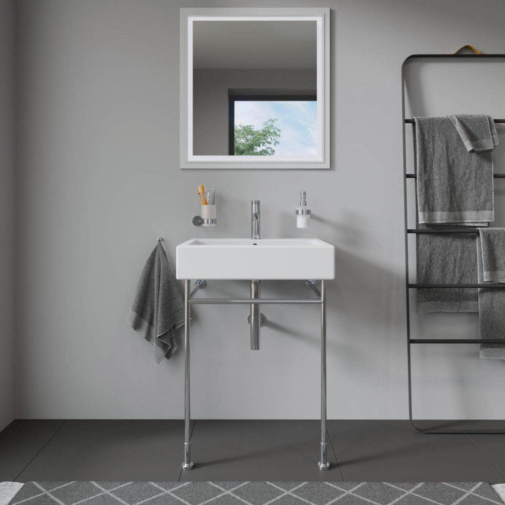 Lavabo  -  Lavabo VERO, 60 x 46,5, avec trop-plein et plage de robinetterie, Blanc Réf. 0454600000 DURAVIT