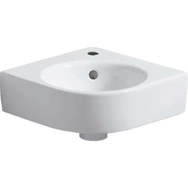 Lavabo  -  Lave-mains d'angle geberit renova compact: b=45cm, t=39.5cm Réf 276132000