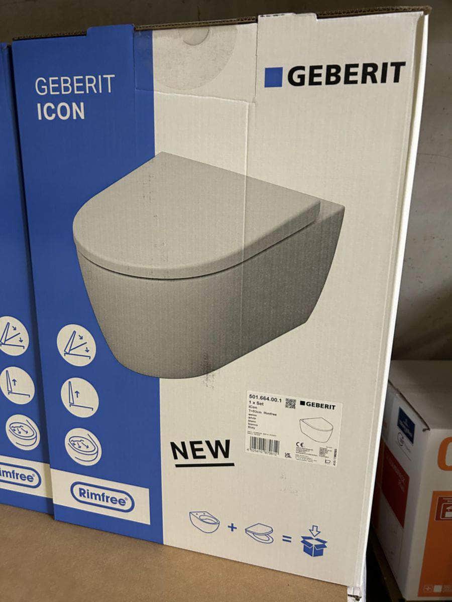 WC  -  Pack WC suspendu iCon Rimfree avec abattant à fermeture ralentie et déclipsable Réf. 501.664.00.1 GEBERIT