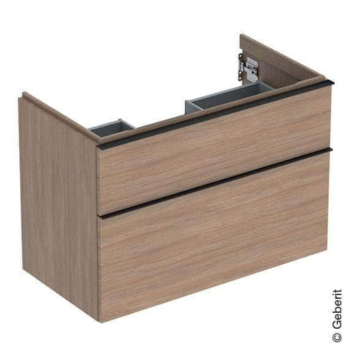 Meuble sanitaires  -  Meuble sous-vasque GEBERIT iCon décor chêne 74 x61,5x47,6 cm