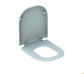 WC  -  lunette d'abattant geberit renova comfort, adapté pmr, antibactérien, fixation par le dessus: abaissement ralenti=non, fixation=par le haut, blanc Réf. 500.680.01.1